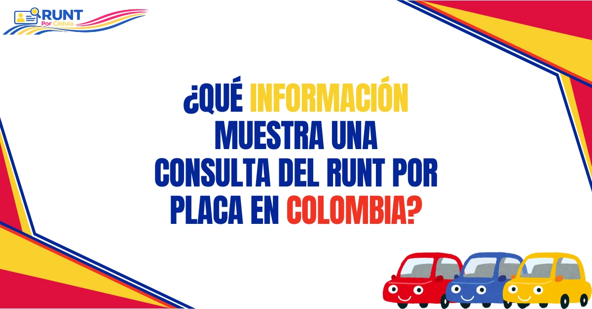 ¿Qué Información Muestra Una Consulta del RUNT Por Placa en Colombia?